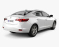 Acura ILX 2016 3d model back view