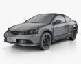 Acura RSX Type-S 2006 3d model wire render