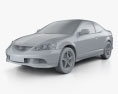 Acura RSX Type-S 2006 3D-Modell clay render