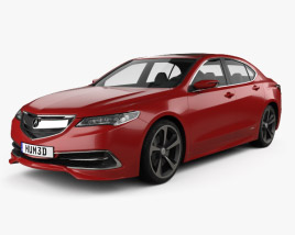 3D model of Acura TLX Conceito 2015