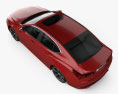 Acura TLX 概念 2015 3D模型 顶视图