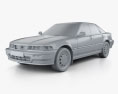 Acura Vigor 1995 3D-Modell clay render