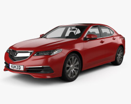 3D model of Acura TLX 2017