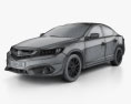 Acura ILX (DE) 2019 3d model wire render