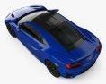 Acura NSX 2019 3D-Modell Draufsicht