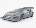Acura NSX EV 2017 3d model clay render