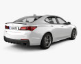 Acura TLX A-Spec 2020 3d model back view