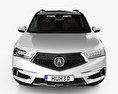 Acura MDX Sport hybrid with HQ interior 2020 3d model front view
