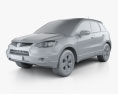 Acura RDX 2010 3d model clay render
