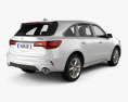 Acura MDX A-Spec 2021 3d model back view