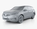 Acura MDX A-Spec 2021 Modelo 3D clay render