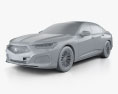 Acura TLX Type S 2022 3d model clay render