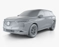 Acura MDX A-Spec US-spec 2022 Modello 3D clay render