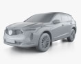 Acura RDX A-spec PMC Edition 2022 3d model clay render