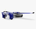 Aeromobil 3.0 2017 3D-Modell Rückansicht