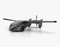 Aeromobil 3.0 2017 3D-Modell wire render
