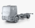 Agrale 14000 Chassis Truck 2012 3d model clay render