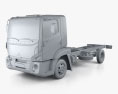 Agrale 6500 Chassis Truck 2012 3d model clay render