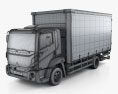 Agrale 8700 Box Truck 2012 3d model wire render