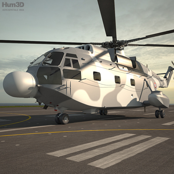 Aerospatiale SA-321 Super Frelon 3D model