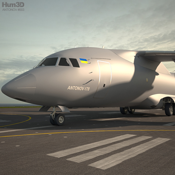 Antonov An-178 Modello 3D