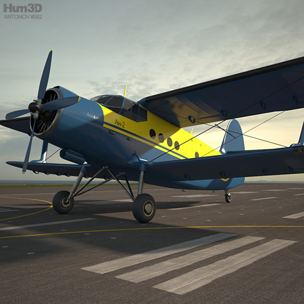 Antonov An-2 Modello 3D