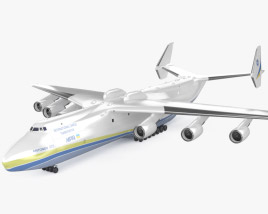 Ан-225 Мрія з детальним інтер'єром 3D модель