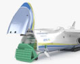 Antonov An-225 Mriya with HQ interior 3d model