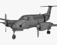Beechcraft King Air 350i con interior Modelo 3D