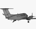Beechcraft King Air 350i con interior Modelo 3D