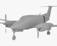 Beechcraft King Air 350i with HQ interior 3d model