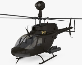 Bell OH-58 Kiowa 3D model