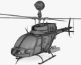 Bell OH-58 Kiowa Modelo 3d