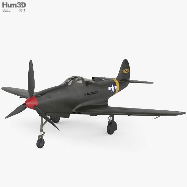 P-39 エアラコブラ 3Dモデル