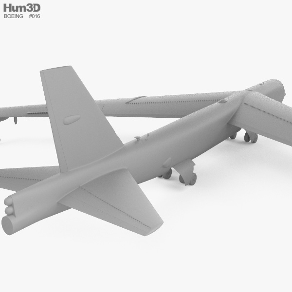 Boeing B-52 Stratofortress 3D Model - Aircraft On Hum3D