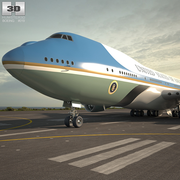 Boeing VC-25 Air Force One 3D 모델 