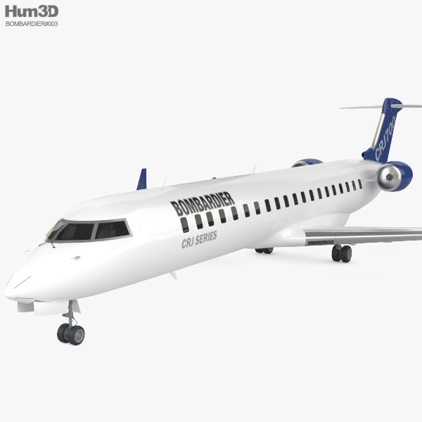 Bombardier CRJ700 series 3Dモデル