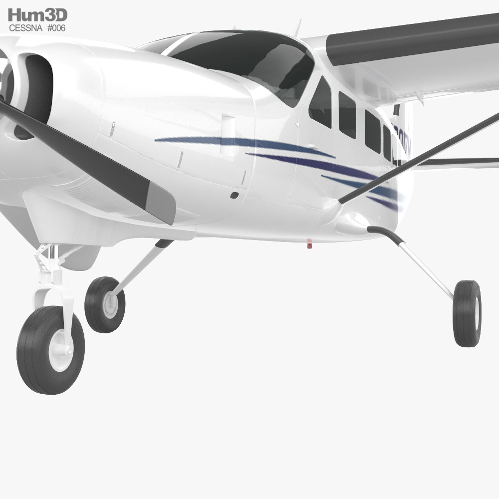 Cessna 208 Caravan 3d Model - Aircraft On Hum3d