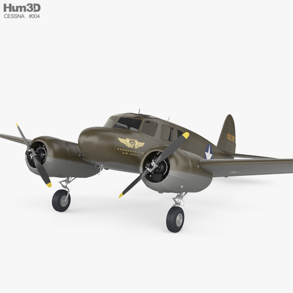 Cessna AT-17 Bobcat 3D model