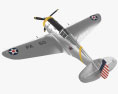 Curtiss P-36 Hawk 3d model