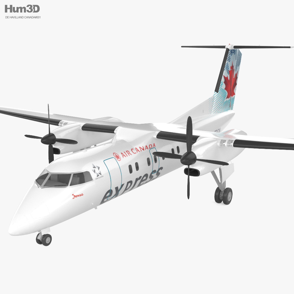 De Havilland Canada DHC-8-100 3D model