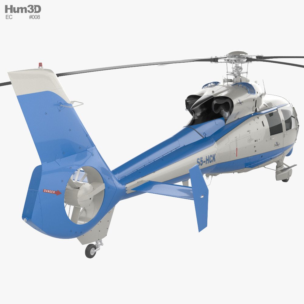 Eurocopter SA 365C1 Dauphin 3d model