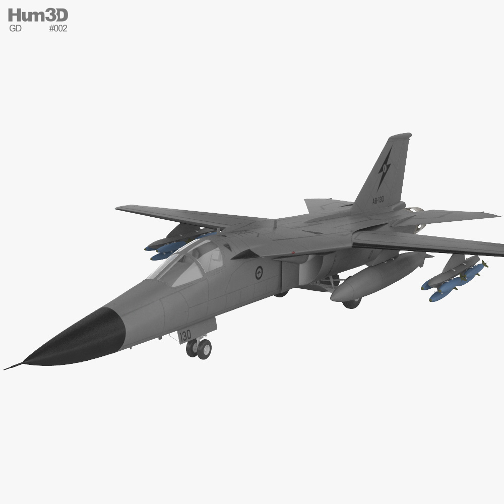 General Dynamics F-111 Aardvark 3D model