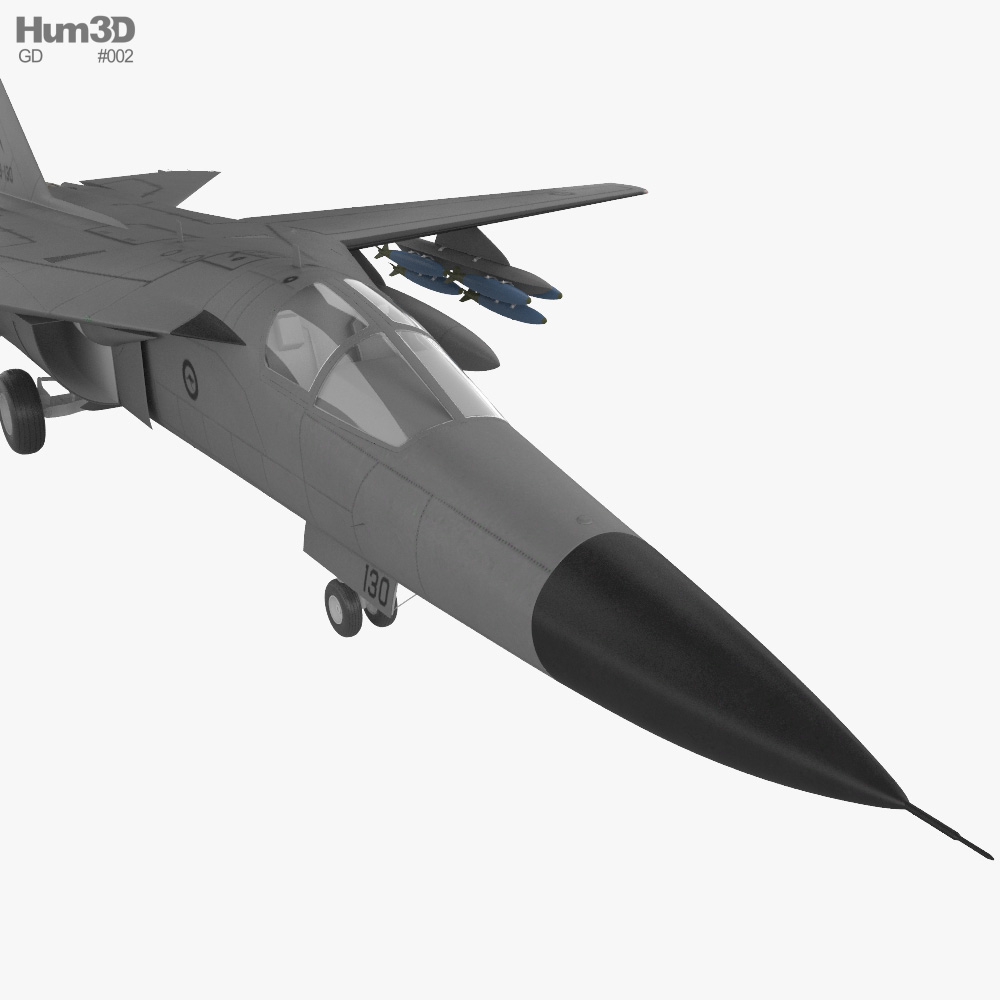 General Dynamics F-111 Aardvark 3D model - Aircraft on Hum3D