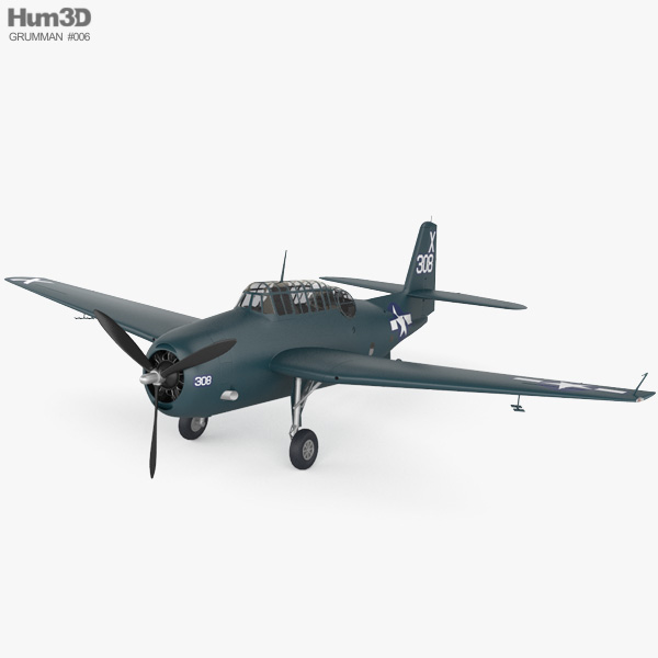 Grumman TBF Avenger 3D model