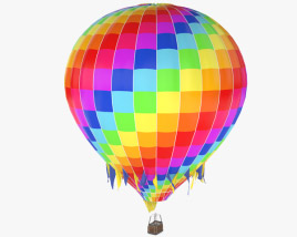 hot air balloon 3d model