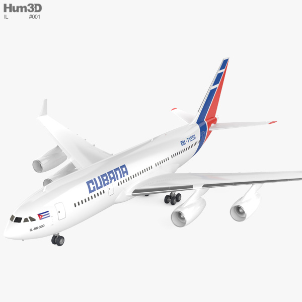 Ilyushin Il-96 3D model