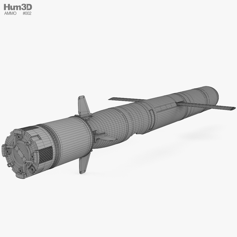 Kalibr missile 3D model - Military on Hum3D