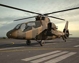 Kawasaki OH-1 3D-Modell
