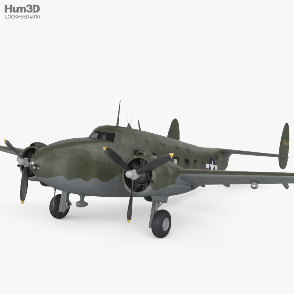 Lockheed Model 18 Lodestar 3D model